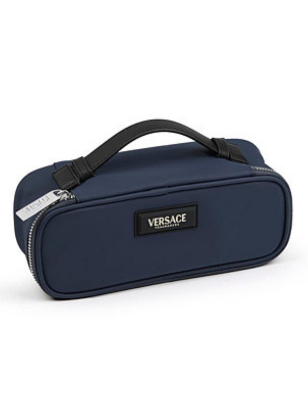 Versace Navy and Black Men's Toiletry Pouch